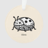 Charmante handGezeichnet Käfer-Illustration Ornament (Vorderseite)