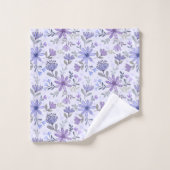 Charmante handgezogene Blume Badetuch Set (Waschlappen)