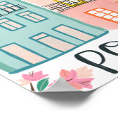 Charmante Häuser in Portugal Handmade Artwork Poster (Ecke)