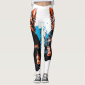 Charmante Hervorhebung eines Yorkshire Terrier Leggings (Vorderseite)