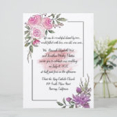 Charmante Hochzeitseinladung Einladung (Stehend Vorderseite)