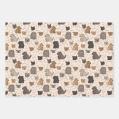 Charmante Hunde Freude Geschenkpapier Set (Vorderseite 3)