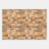 Charmante Hunde Freude Geschenkpapier Set (Vorderseite)