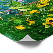 Charmante Hütte am See mit einem Boot Poster (Ecke)