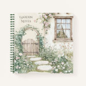 Charmante Hütte Garden Notizbuch (Vorderseite)