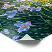 Charmante Hütte mit Crocus Blooms Poster (Ecke)