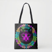 Charmante Katze im Spitzenmuster  Tasche (Vorderseite)