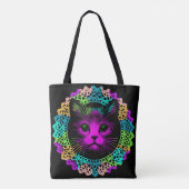 Charmante Katze im Spitzenmuster  Tasche (Rückseite)