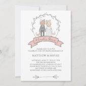 Charmante Katzen Einladungen mit Dusche (Vorderseite)