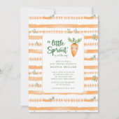 Charmante kleine Sprout Babydusche Einladung (Vorderseite)