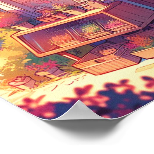 Charmante Kleinunternehmen Anime Art Poster (Ecke)