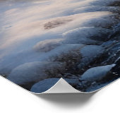 Charmante Landschaft Vintager Wintertag Poster (Ecke)