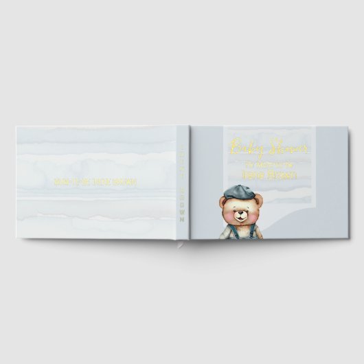 Charmante Lässige Babydusche Gästebuch (Voll)