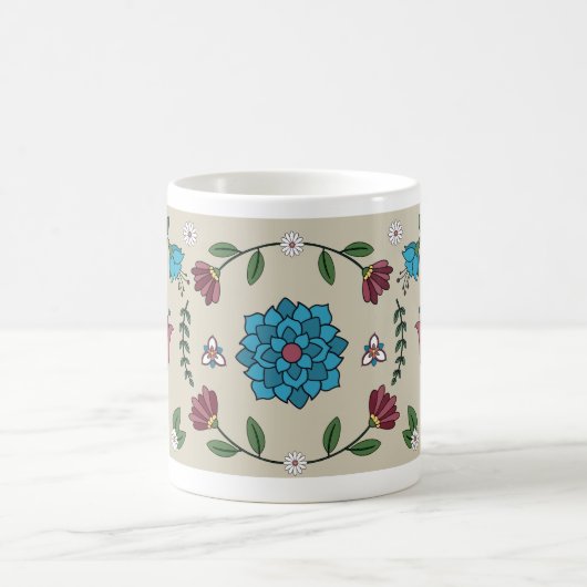 Charmante, lebendige Tasse der Blumen (Mittel)