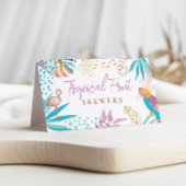 Charmante Lebensmittel-Labels für tropisches Party