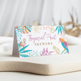 Charmante Lebensmittel-Labels für tropisches Party