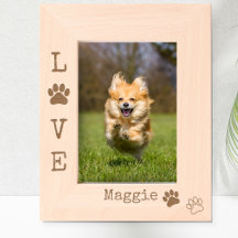 Charmante LIEBE Dog Paw Print Modern Custom Foto