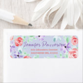 Charmante Lila Lavender Red Rücksendeadresse (Insitu)