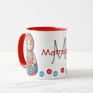 Charmante Matryoshkas mit Personalisierter Touch Tasse