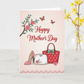 Charmante Muttertags-Karte mit Blumen Karte (Gelbe Blume)