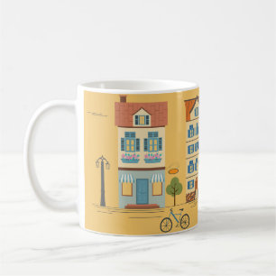 Charmante Neighborhood Street Tasse - Gemütliches
