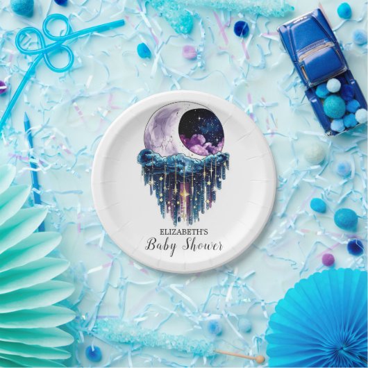 Charmante Niedlich Stars Kinderdusche Pappteller (Party)