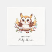 Charmante Niedliche Babydusche Serviette (Vorderseite)