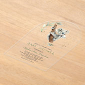 Charmante Niedliche Koala Greenerity Gold Baby Dus Acryleinladungen (Ablage )