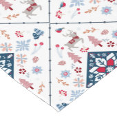 Charmante nordische Weihnachten mit Rentier und Bl Kurzer Tischläufer (Ecke)