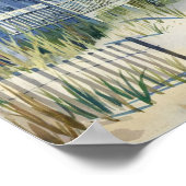 Charmante Old Art Beach Hütte Poster (Ecke)