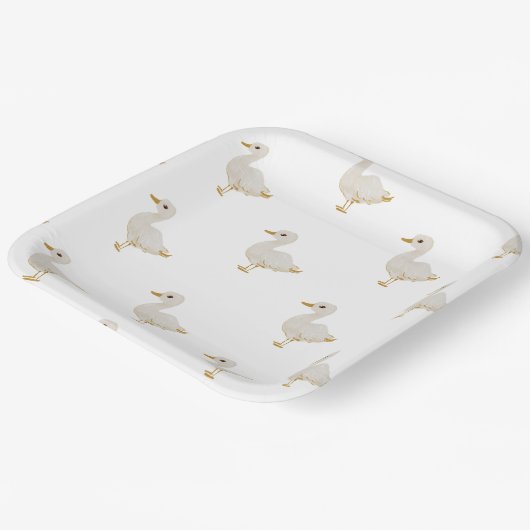 Charmante Osterherde-Teller Pappteller (Gewinkelt)