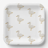 Charmante Osterherde-Teller Pappteller (Vorderseite)