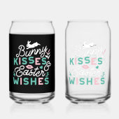 Charmante Ostertypografie Bunny Oster Dosenglas (Vorderseite)