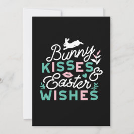 Charmante Ostertypografie Bunny Oster Einladung