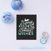 Charmante Ostertypografie Bunny Oster Flyer (Einzeln)