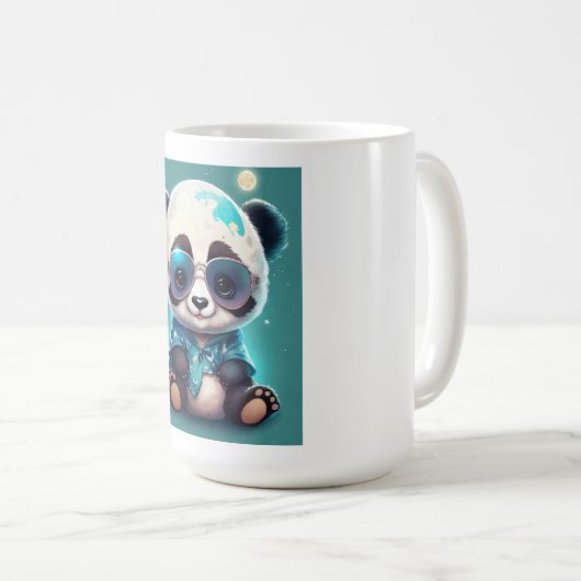 Charmante Panda-Tasse für Kaffeeliebhaber Kaffeetasse (VorderseiteRechts)
