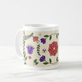 Charmante Pastel Floral Folklore Tasse (Vorderseite Links)