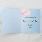 Charmante Pastel Schwangere Mama in der Natur Mutt Karte (Innenseite)