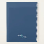 Charmante Pink Cockatoo Fun Herz Hände Hochzeit Planer (Rückseite)