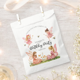 Charmante Pink Fairies Woodland Geburtstagsparty Geschenktütchen