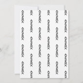 Charmante Pinselskriptdusche Einladung (Rückseite)