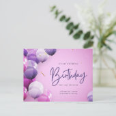 Charmante Postkartengröße Geburtstagskarte Postkarte (Stehend Vorderseite)