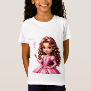 Charmante Prinzessin in rosa Kleid T-Shirt