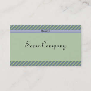 Charmante Punkte und Streifen (blau) Visitenkarte