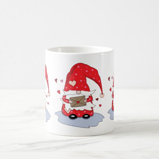 Charmante Red Gnome Classic Tasse (Mittel)