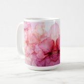 Charmante Rosa Tasse für Kaffee und Tee (Vorderseite Links)