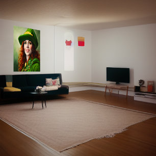 Charmante rote Haare   AI Art Poster