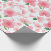 Charmante Sakura-Blüten für besondere Geschenke Geschenkpapier (Ecke)