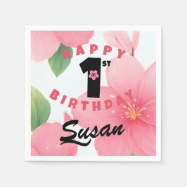 Charmante Sakura-Blüten Napkins Serviette