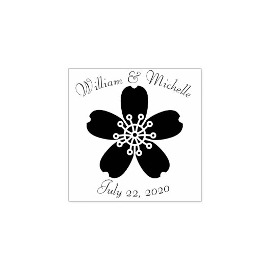 Charmante Sakura Holzankündigung Briefmarke Gummistempel (Prägung)